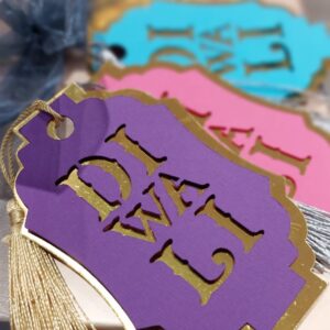 Unique 3D tags made for Diwali